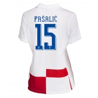 Kroatia Mario Pasalic #15 Hjemmedrakt Dame EM 2024 Kortermet